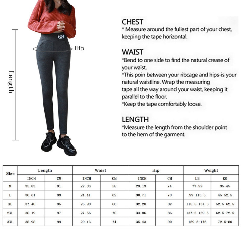 Winter Thermal Pants For Woman Lamb Cashmere Leggings High Waist Extra Thick Wool Tights Pants Warm Fleece Insulated Trousers