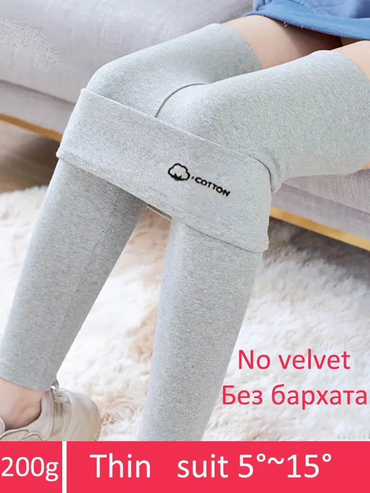 Women's Winter Leggings Thermal Velvet Cotton Slimming Tight Pants with Fleece Thick Warm Skinny High Waisted Leggings for Women