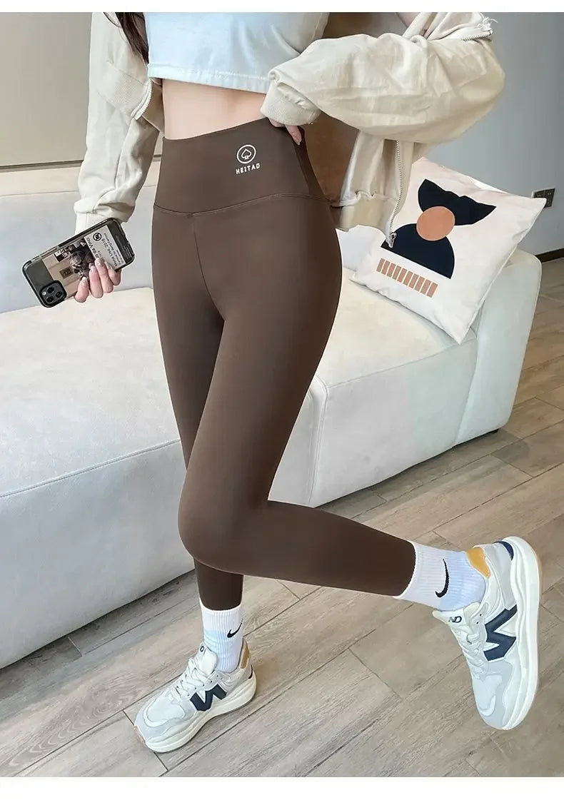 Womens High Waisted Seamless Leggings Sports Fitness Yoga Pants Gym Leggings Womens Elastic Shark Pants Cycling Pants Summer