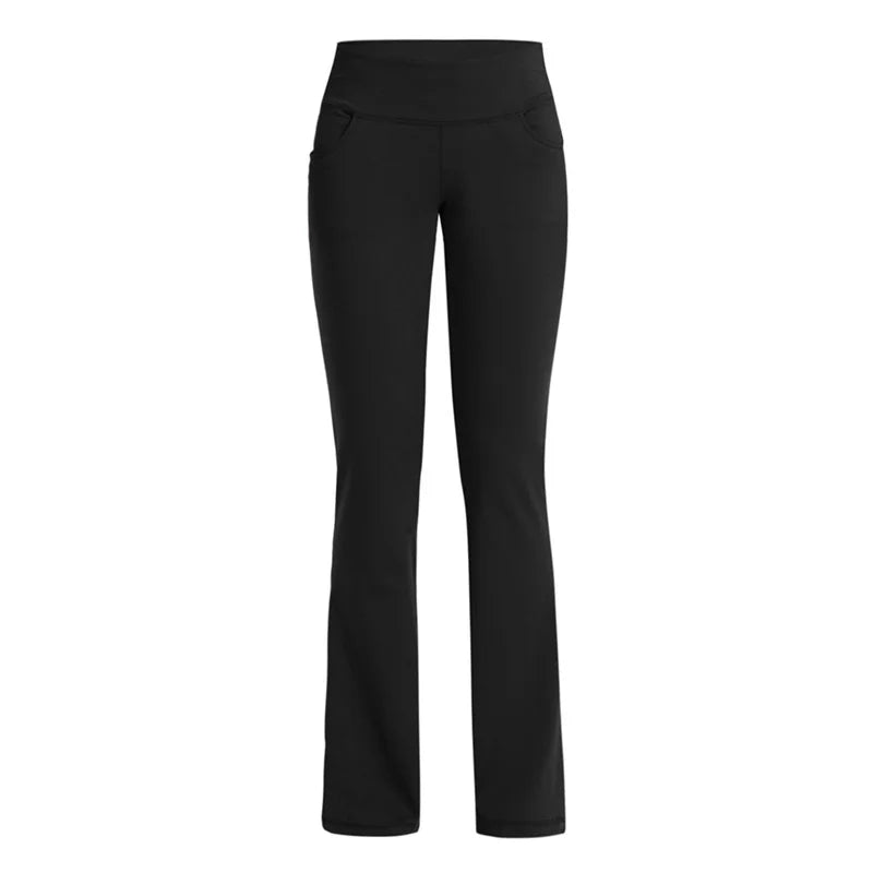 Elegant Women's Pants Palazzo Flared Wide Killer High Waist OL Ladies Career Long Trousers