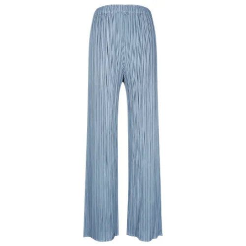 Miyake Pleats Classic Solid Color Simple Drape Straight-leg Pants Women 2023 Summer High Elastic Waist All-matched Pants