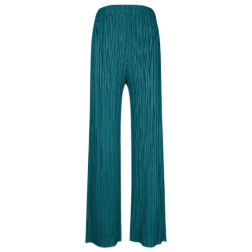 Miyake Pleats Classic Solid Color Simple Drape Straight-leg Pants Women 2023 Summer High Elastic Waist All-matched Pants